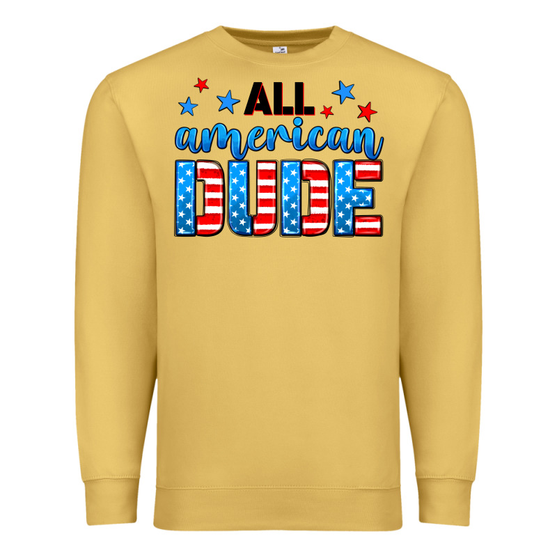 All American Dude Premium Sweatshirt by Neo Western | Teevron