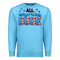 Ocean Blue All American dude Premium Sweatshirt - Neo Western
