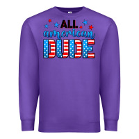 Purple All American dude Premium Sweatshirt - Neo Western
