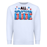White All American dude Premium Sweatshirt - Neo Western