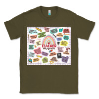 Army Green teacher daily affirmations Classic Tee - MaliasSmallBusiness