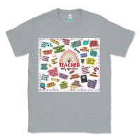 Heather Grey teacher daily affirmations Classic Tee - MaliasSmallBusiness