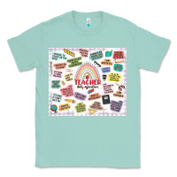 Seafoam teacher daily affirmations Classic Tee - MaliasSmallBusiness