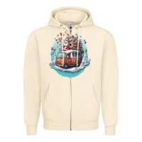 Sandshell happy santa Zipper Hoodie - Unal Design