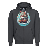 Smoke happy santa Zipper Hoodie - Unal Design
