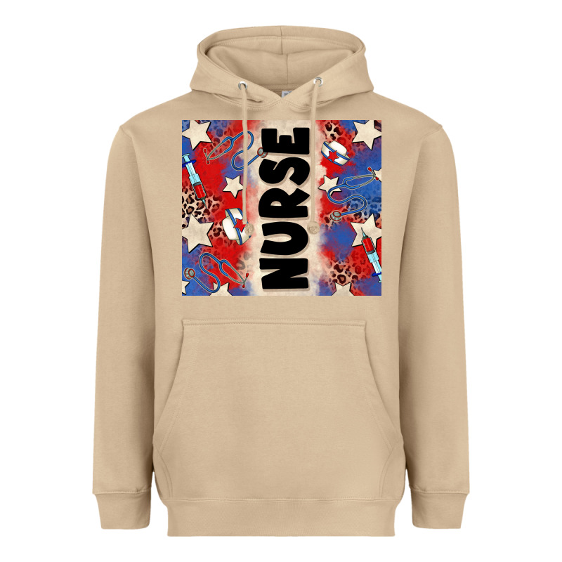 American Nurse Heavyweight Hoodie by Zillion Design Studio | Teevron