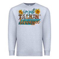 Heather Grey i'm just talking tennessee Premium Sweatshirt - HRA Design Shop