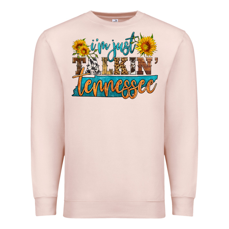 I'm Just Talking Tennessee Premium Sweatshirt by HRA Design Shop | Teevron