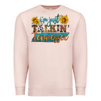Pale Pink i'm just talking tennessee Premium Sweatshirt - HRA Design Shop