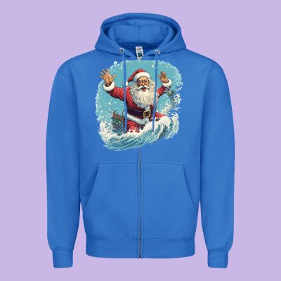 Zipper Hoodie happy santa