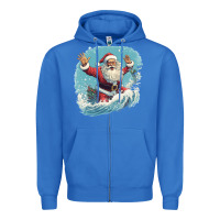 True Royal happy santa Zipper Hoodie - Unal Design