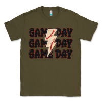 Army Green game day game day baseball Classic Tee - MaliasSmallBusiness