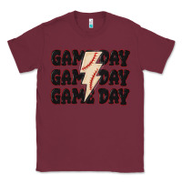 Burgundy game day game day baseball Classic Tee - MaliasSmallBusiness