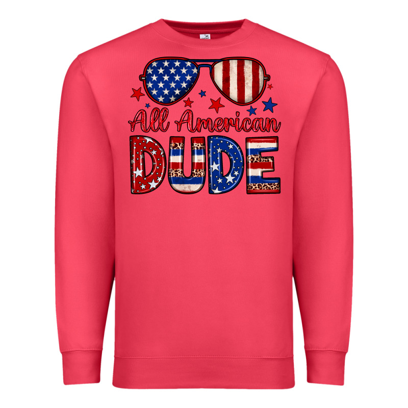 All American Dude Premium Sweatshirt by Neo Western | Teevron