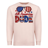 Pale Pink All American dude Premium Sweatshirt - Neo Western