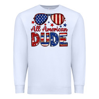 White All American dude Premium Sweatshirt - Neo Western