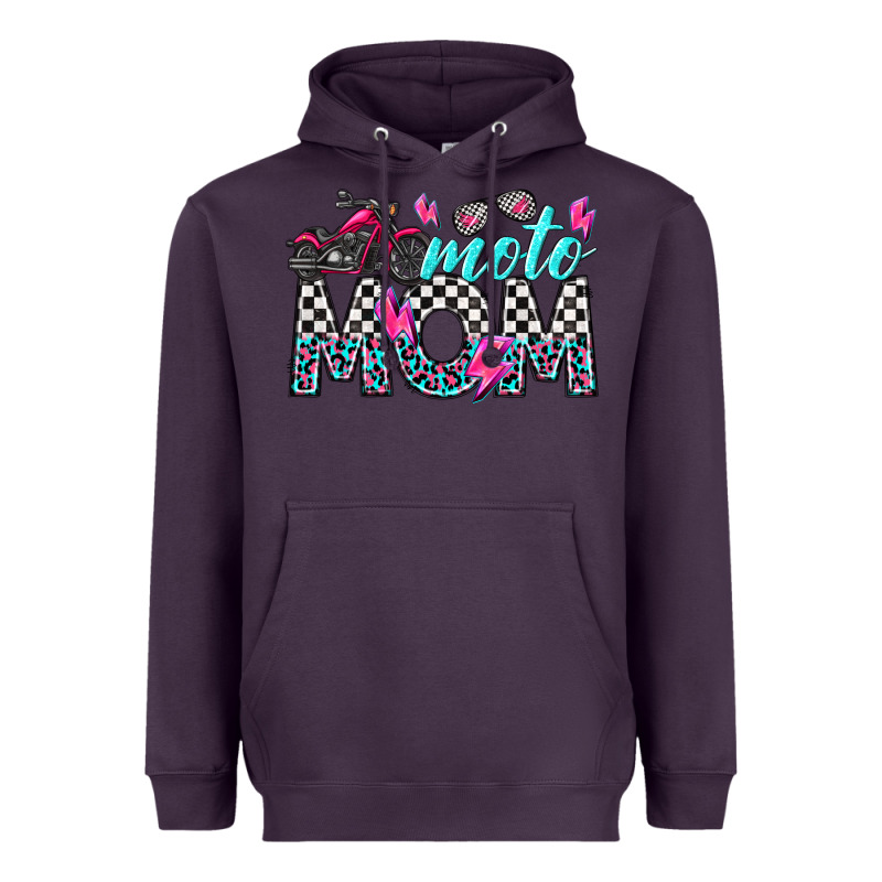 Moto Mom Heavyweight Hoodie by texasbilliewilder | Teevron