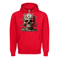 Red bad money Zipper Hoodie - Unal Design