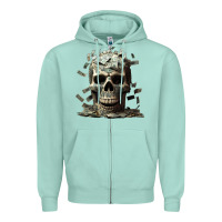 Seafoam bad money Zipper Hoodie - Unal Design