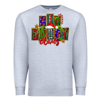 Heather Grey Christmas big daddy claus Premium Sweatshirt - FaDigitalArtStudio
