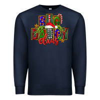 Navy Christmas big daddy claus Premium Sweatshirt - FaDigitalArtStudio