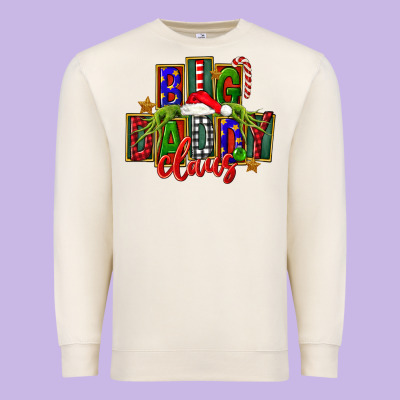 Christmas Big Daddy Claus Premium Sweatshirt Designed By Fadigitalartstudio