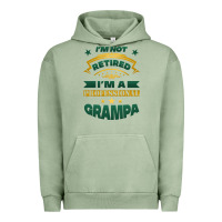Pigment Oil Green i'm not retired i'm a professional grampa Urban Hoodie - Jasminsmagicworld