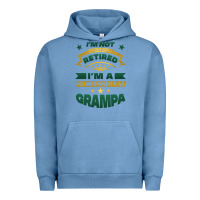 Pigment Pebble Blue i'm not retired i'm a professional grampa Urban Hoodie - Jasminsmagicworld