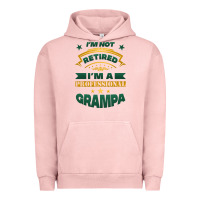 Pigment Salmon i'm not retired i'm a professional grampa Urban Hoodie - Jasminsmagicworld