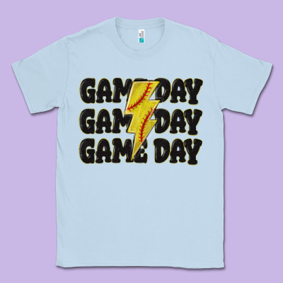 Classic Tee game day game day game day softball