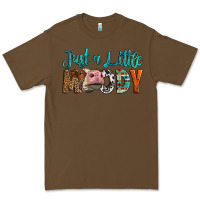Cacao Western Just A Little Moody Cow Premium Tee - LillyAllenDesigns
