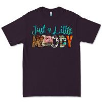 Plum Western Just A Little Moody Cow Premium Tee - LillyAllenDesigns