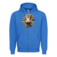 True Royal bad rabbit Zipper Hoodie - Unal Design