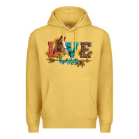 Antique Gold love horses  leather turquoise leopard Premium Hoodie - Artiststas