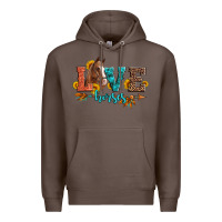 Coffee love horses  leather turquoise leopard Premium Hoodie - Artiststas