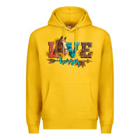 Lemon love horses  leather turquoise leopard Premium Hoodie - Artiststas