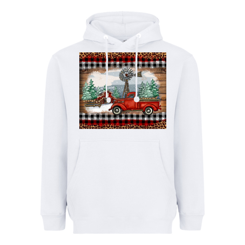 Christmas Farm And Truck Heavyweight Hoodie by RanaPortraitStore | Teevron