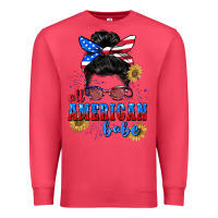 Cardinal All American Babe 4th of July Premium Sweatshirt - CowGirlArtShop