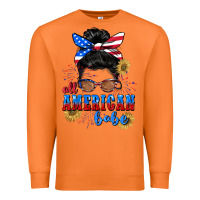 Carrot All American Babe 4th of July Premium Sweatshirt - CowGirlArtShop