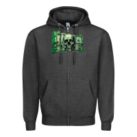 Charcoal Heather money Zipper Hoodie - Unal Design