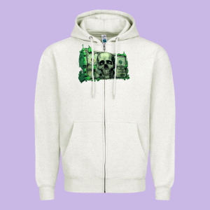 Money Zipper Hoodie Designed By Unal Design