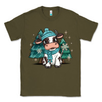 Army Green winter i'm udderly freezing baby cow Classic Tee - MaliasSmallBusiness