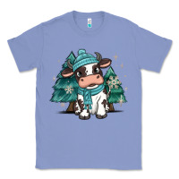 Colony Blue winter i'm udderly freezing baby cow Classic Tee - MaliasSmallBusiness