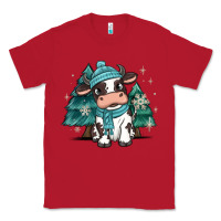 Red winter i'm udderly freezing baby cow Classic Tee - MaliasSmallBusiness