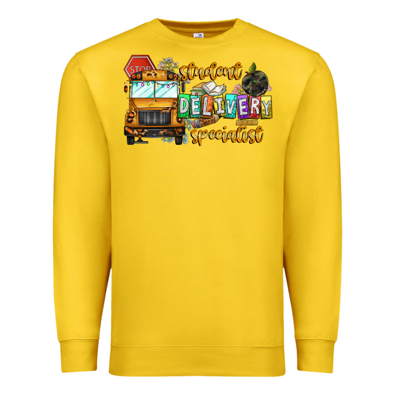Student Delivery Specialist Premium Sweatshirt by CowhideDigitalArt | Teevron