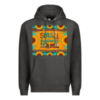 Charcoal Heather small business mama leopard turquoise aztec serape cowhide sunflowers Premium Hoodie - Artiststas