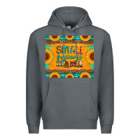 Rock small business mama leopard turquoise aztec serape cowhide sunflowers Premium Hoodie - Artiststas