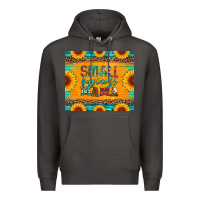 Smoke small business mama leopard turquoise aztec serape cowhide sunflowers Premium Hoodie - Artiststas