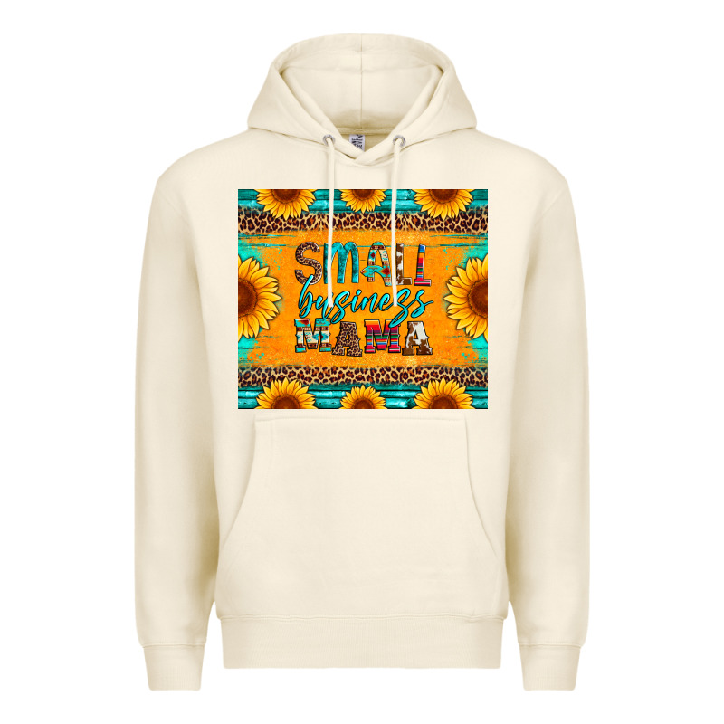Small Business Mama Leopard Turquoise Aztec Serape Cowhide Sunflowers Premium Hoodie by Artiststas | Teevron