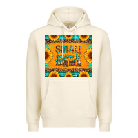 Tofu small business mama leopard turquoise aztec serape cowhide sunflowers Premium Hoodie - Artiststas